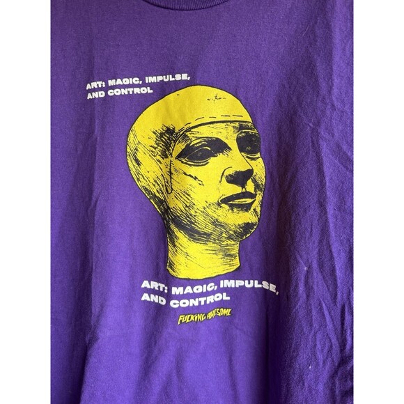 f*cking awesome Rare Art Mexico Drugs Purple SKATEBOARD STYLE size medium - Picture 2 of 6
